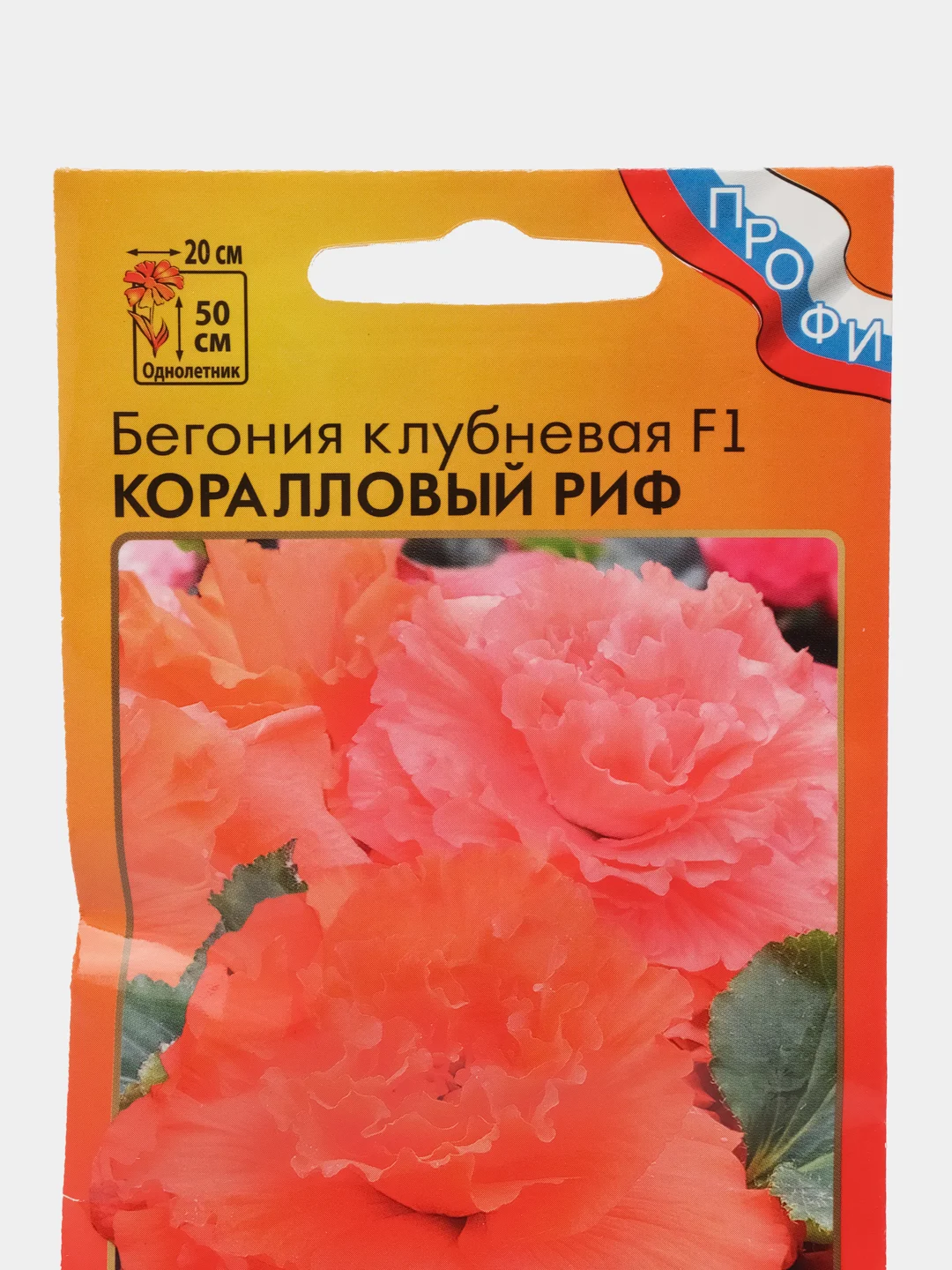 Бегония клубневая Коралловый риф, семена, цветы