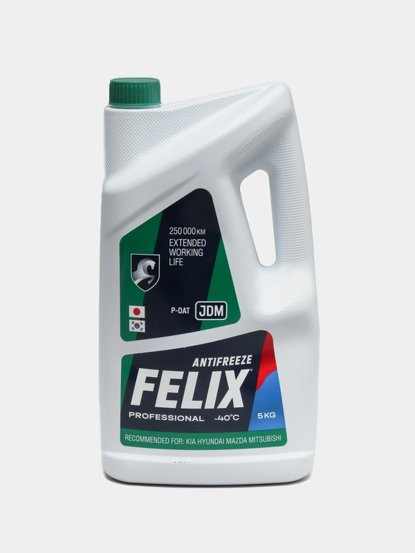 Антифриз FELIX JDM G12++ Зеленый, -40С, 5 кг, HYUNDAI/ KIA/ MITSUBISHI/ MAZDA/ TOYOTA