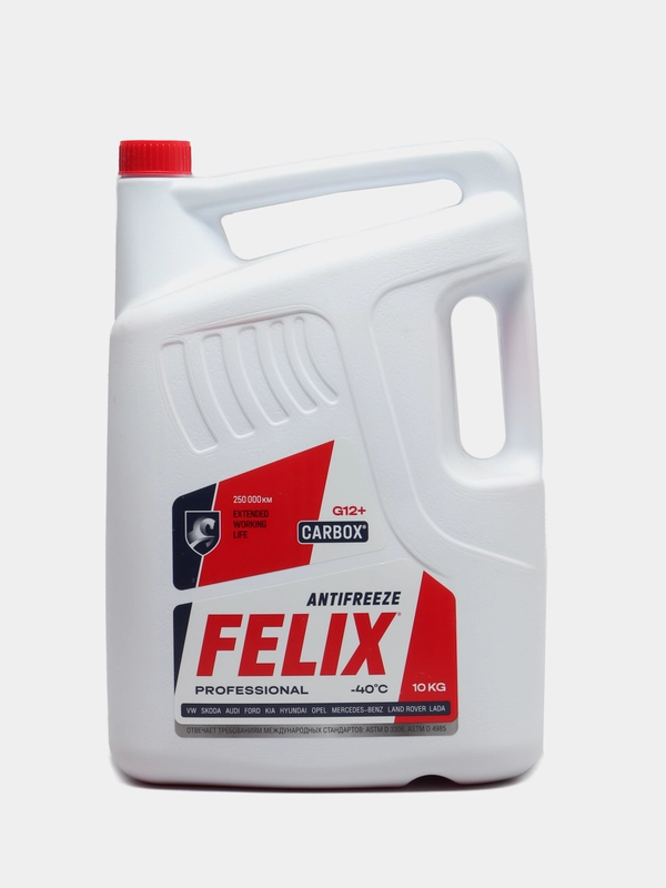 Антифриз Felix Carbox G12+, красный, -40С, 10 кг