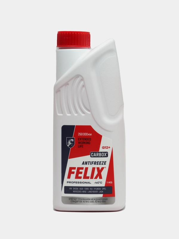 Антифриз FELIX "Carbox" G12+, Красный, -40С, G12+, 1 кг