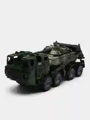 Военный тягач "Щит", с танком, цвет камуфляж