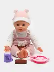 Интерактивный пупс Малыш, 6 функций, озвученный, кушает, пьёт, играет в ладушки, высота 40 см
