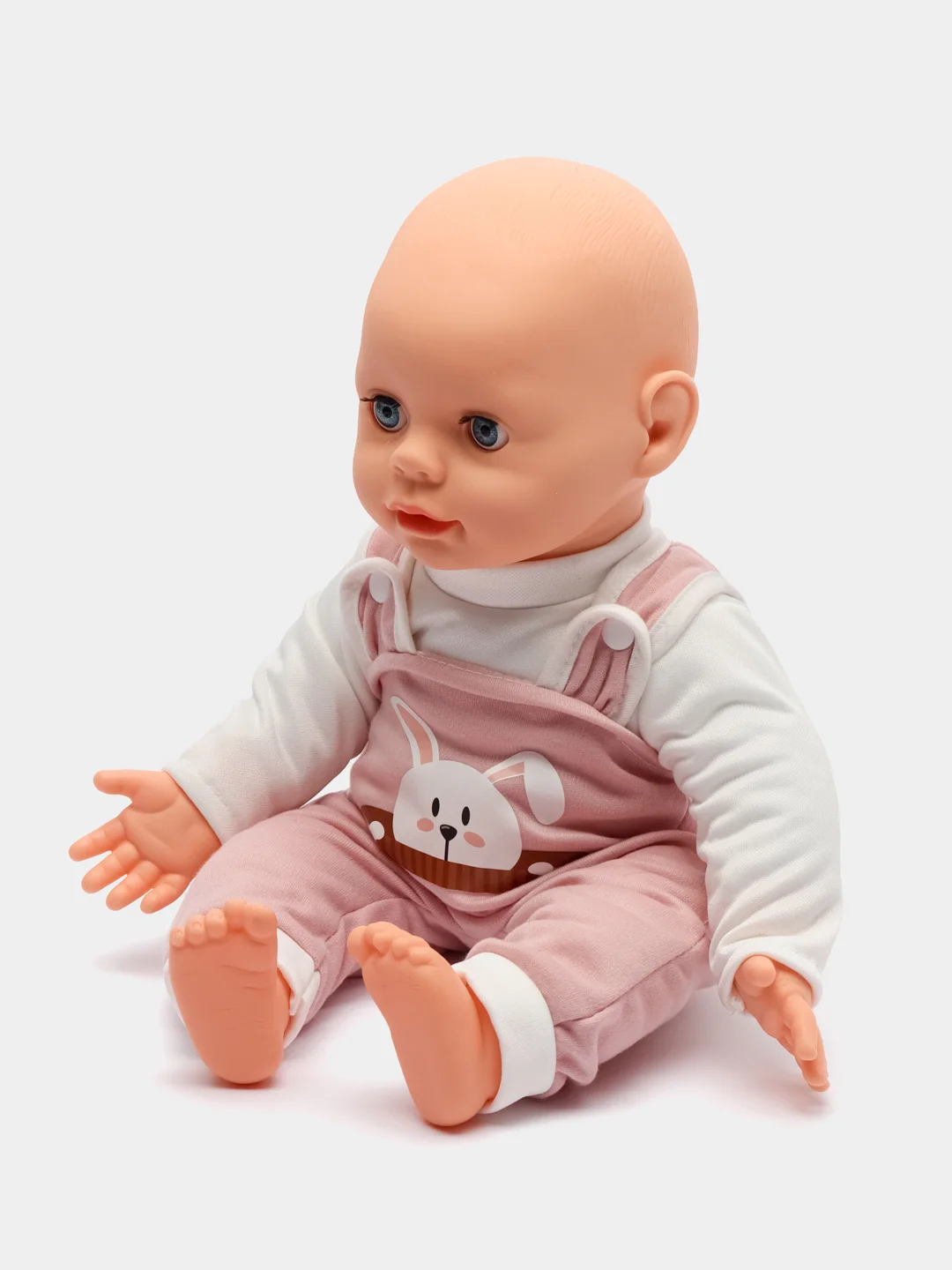 Интерактивный пупс Малыш, 6 функций, озвученный, кушает, пьёт, играет в ладушки, высота 40 см