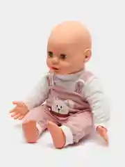 Интерактивный пупс Малыш, 6 функций, озвученный, кушает, пьёт, играет в ладушки, высота 40 см