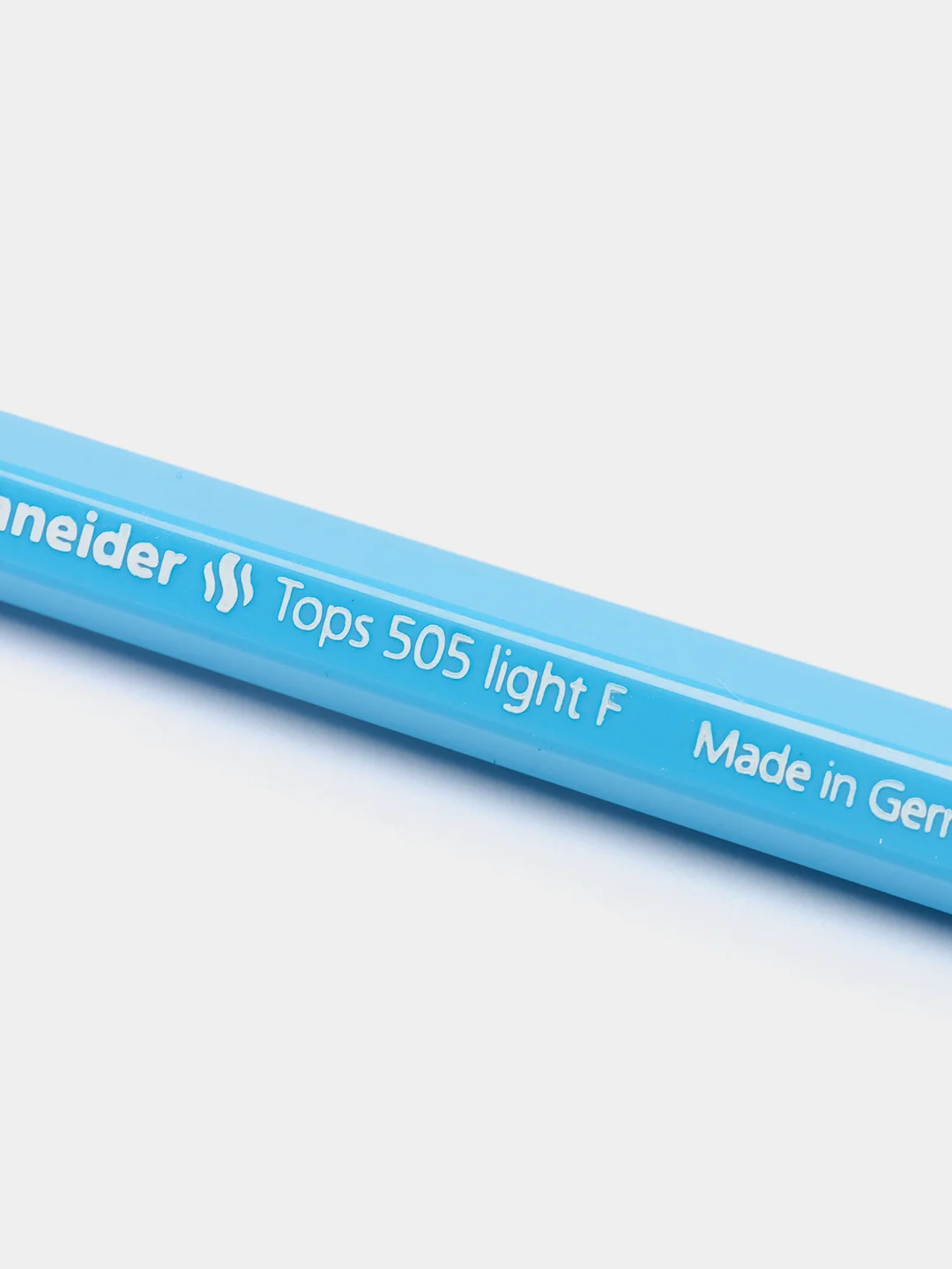 Ручка шариковая Schneider "Tops 505 F" синяя, 0,8 мм, голубой корпус