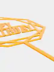 Терракотовый топпер на торт "С днём рождения", "Happy Birthday", "Love"