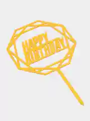 Терракотовый топпер на торт "С днём рождения", "Happy Birthday", "Love"