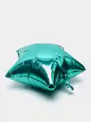 Бирюзовый шар звезда фольгированный 19", 50 см