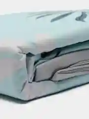 Лазурный комплект постелььного белья ЕВРО