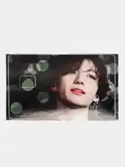 Тёмно-бордовый наклейка на банковскую карту "BTS Чонгук"