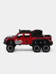 Красный машина с дымом Форд Раптор F-150, 21 см, все двери открываются