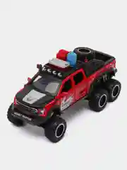 Красный машина с дымом Форд Раптор F-150, 21 см, все двери открываются