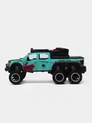 Салатовый машина с дымом Форд Раптор F-150, 21 см, все двери открываются