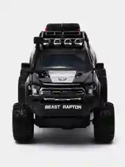Салатовый машина с дымом Форд Раптор F-150, 21 см, все двери открываются