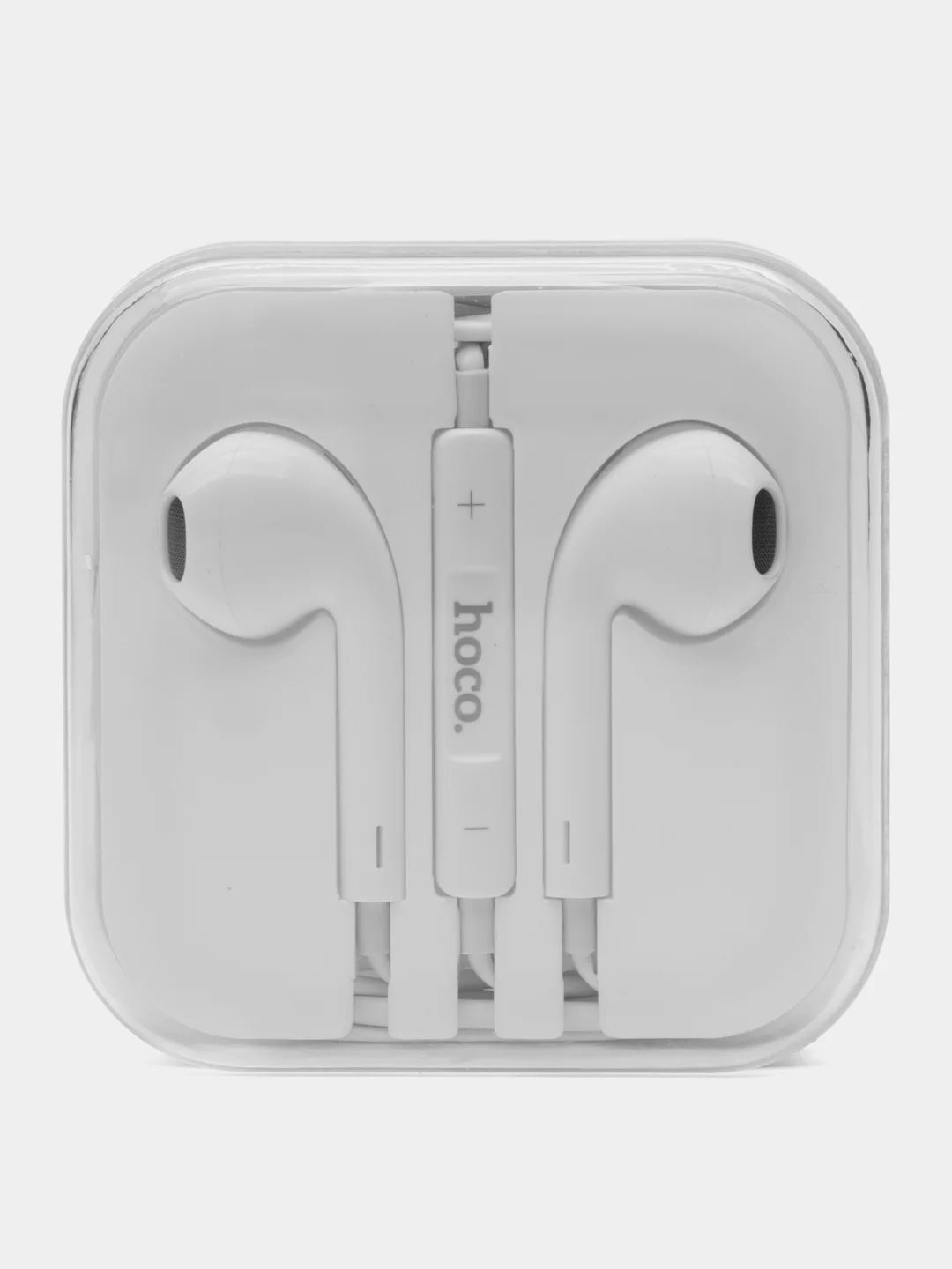 Белый наушники проводные hoco M101 Audio jack: 3,5 мм, с микрофоном