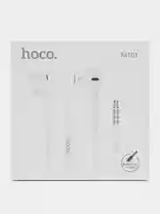 Белый наушники проводные hoco M101 Audio jack: 3,5 мм, с микрофоном
