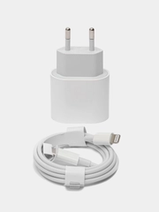 Зарядное устройство для iPhone, блок Type-C, кабель Type-C - Lightning
