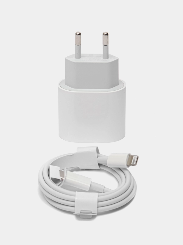 Зарядное устройство для iPhone, блок Type-C, кабель Type-C - Lightning