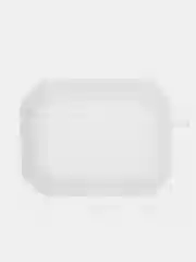 Белый чехол для наушников Apple AirPods 1 / Pro 2 / 3, силиконовый