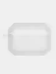 Белый чехол для наушников Apple AirPods 1 / Pro 2 / 3, силиконовый