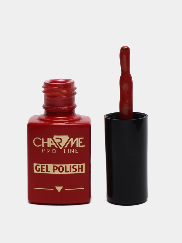 Гель-лак Charme, 10 мл, с шиммером, светоотражающий золотой, с блестками