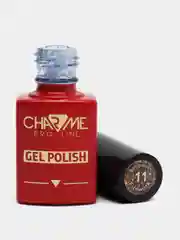 Голубой гель-лак Charme Firework, с поталью