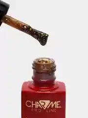 Золотой гель-лак Charme Firework, с поталью