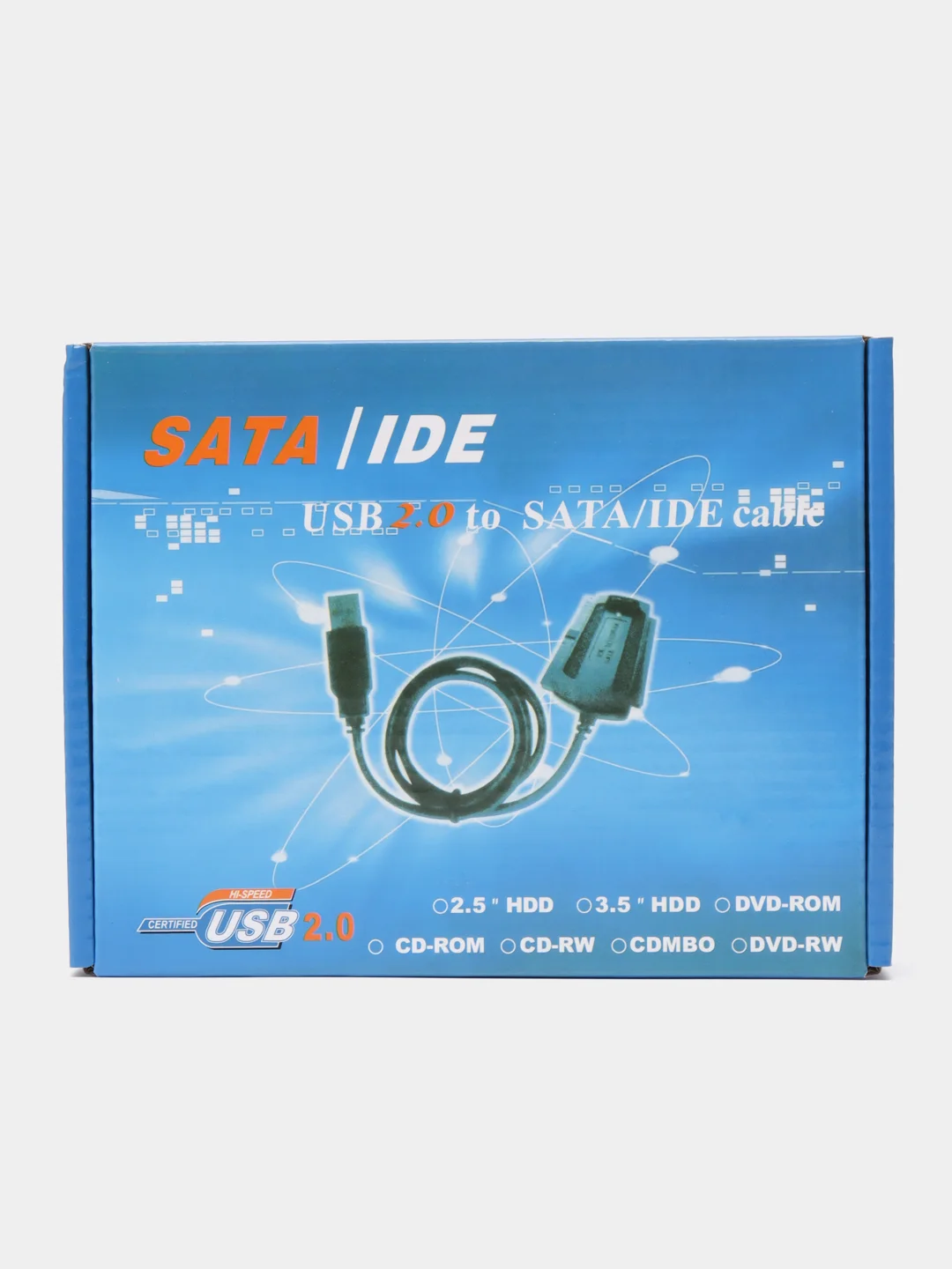 Серый кабель переходник адаптер для дисков сата SATA на USB