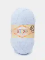 Голубой пряжа Alize Softy, 50 г 115 м, 100% полиэстер