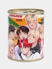 Копилка для денег, монет и купюр "Я люблю BTS"