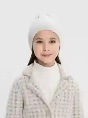 Шапка детская, подростковая, для девочек, вязанная, демисезонная, на весну