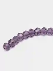 Индиго бусины рондели стеклянные граненые "хрустальные"