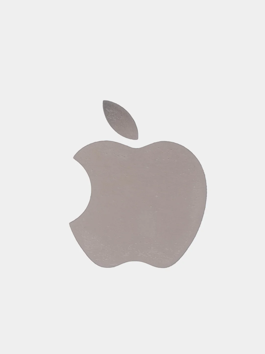 Черный металлическая наклейка-стикер "Яблоко iPhone" на телефон