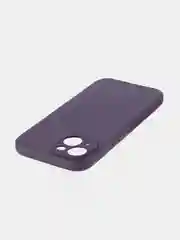 Фиолетовый ребристый чехол для Apple iPhone 15 силиконовый ROSCO матовый тонкий с текстурой карбон