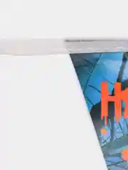 Синий гирлянда на ленте на Хэллоуин