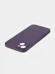 Фиолетовый ребристый чехол для iPhone 15 Plus силиконовый ROSCO матовый тонкий с текстурой карбон