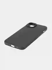 Фиолетовый ребристый чехол для iPhone 15 Plus силиконовый ROSCO матовый тонкий с текстурой карбон