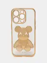 Золотой чехол для iPhone 11, 13, 14, 15, Pro, Max, чехол на айфон силиконовый с принтом KAWS