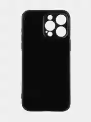 Черный чехол для iPhone 15, 14, 13 Pro, Max, Plus, Mini, ребристый, силиконовый, BROSCORP, карбон