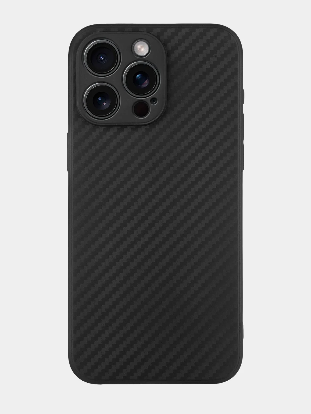 Черный чехол для iPhone 15, 14, 13 Pro, Max, Plus, Mini, ребристый, силиконовый, BROSCORP, карбон