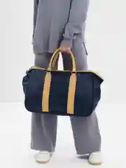 Индиго сумка дорожная кожаная