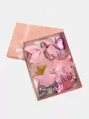 Розовый заколки набор для девочек из 10шт, подарочный  набор украшений, бантик, резинка