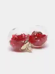 Голубой стеклянный шарик со стразами, 2 штуки, D-16см (подвеска)
