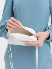 Белый женская сумка через плечо, 5 цветов