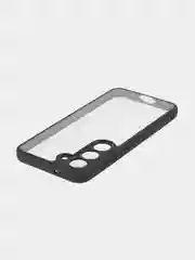 Прозрачный чехол для Samsung Galaxy S23 пластиковый ROSCO противоударный с силиконовой окантовкой