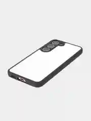Прозрачный чехол для Samsung Galaxy S23 пластиковый ROSCO противоударный с силиконовой окантовкой