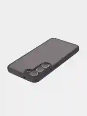 Черный чехол для Samsung Galaxy S23 пластиковый ROSCO противоударный с силиконовой окантовкой
