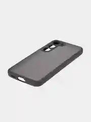 Черный чехол для Samsung Galaxy S23 пластиковый ROSCO противоударный с силиконовой окантовкой