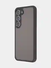 Черный чехол для Samsung Galaxy S23 пластиковый ROSCO противоударный с силиконовой окантовкой