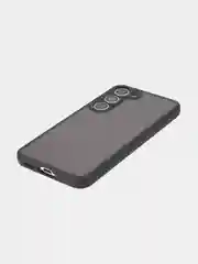 Черный чехол для Samsung Galaxy S23 пластиковый ROSCO противоударный с силиконовой окантовкой